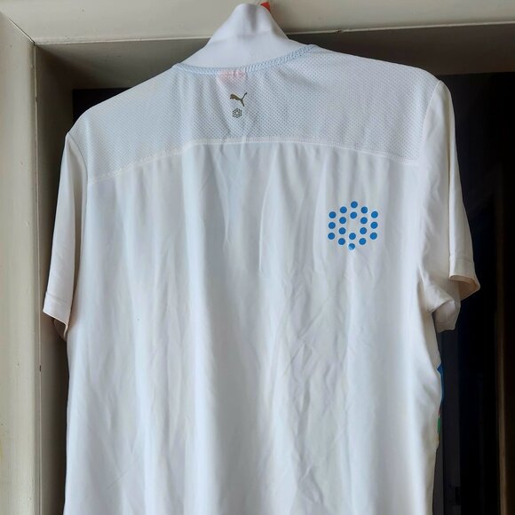 C20   Vibrantly colourful Puma Golf shirt / polo Sz M - Picture 2 of 4